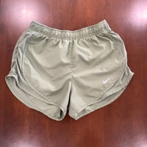 Green Nike shorts